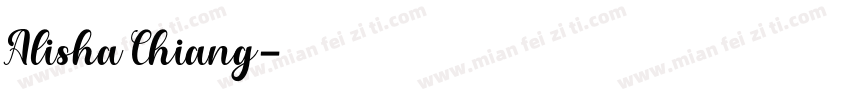 Alisha Chiang字体转换